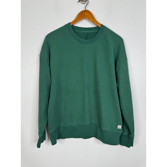 Vuori Tops - Vuori Restore Crewneck Sweatshirt Green Pullover Organic Cotton Womens Large